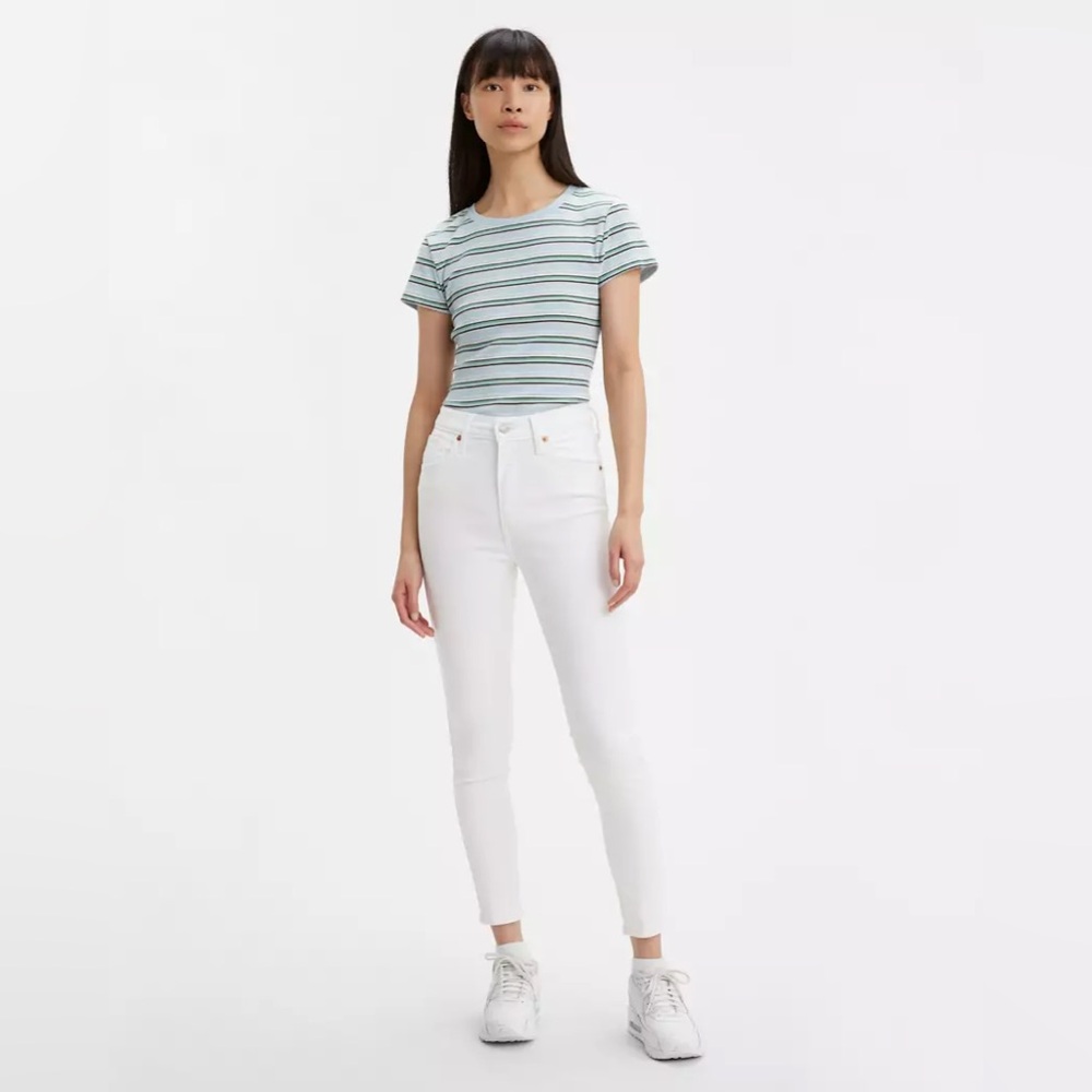 LEVIS - Women’s Mile High Super Skinny Ankle White Jeans - 26